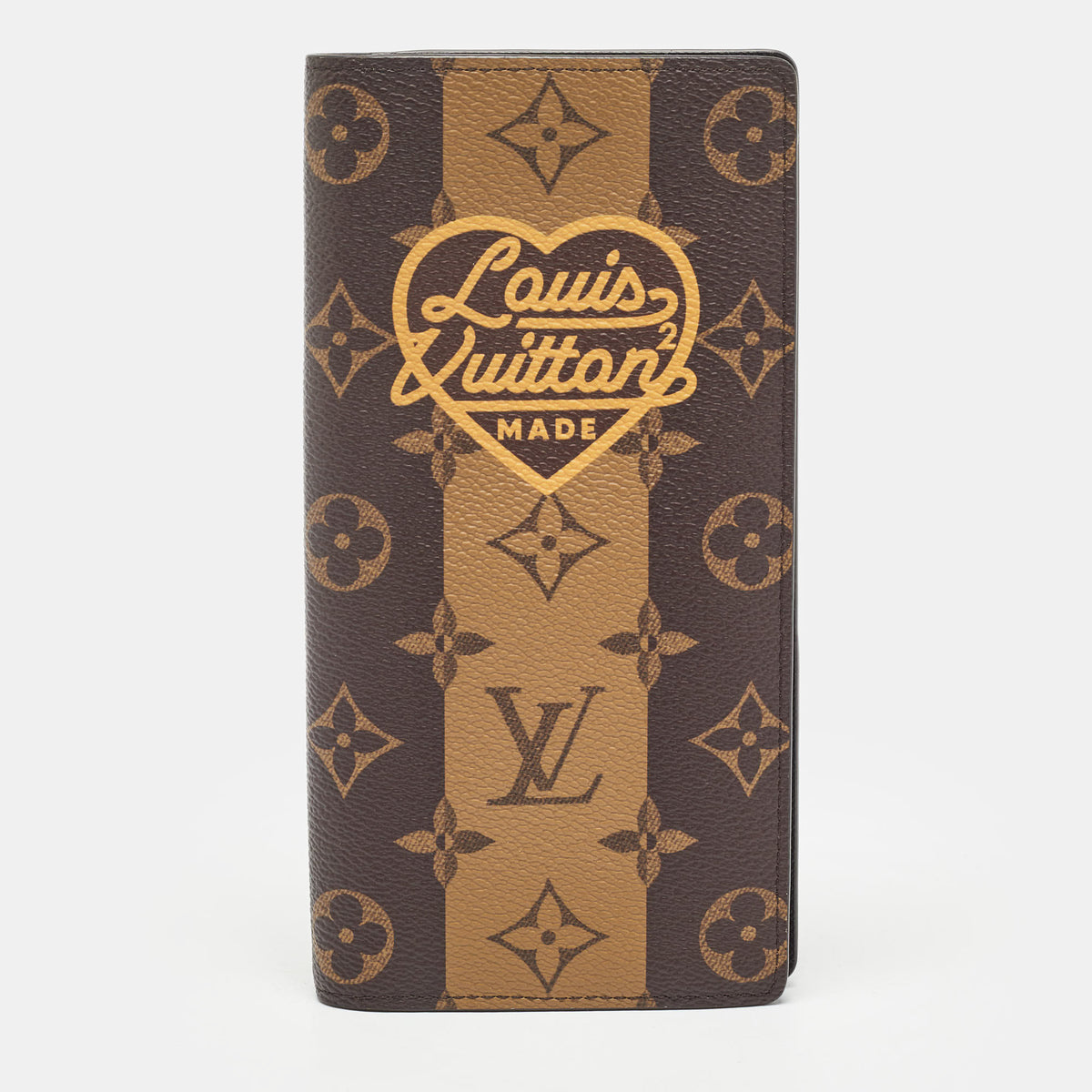 Louis Vuitton x Nigo Reverse Monogram Stripes Canvas Brazza Wallet