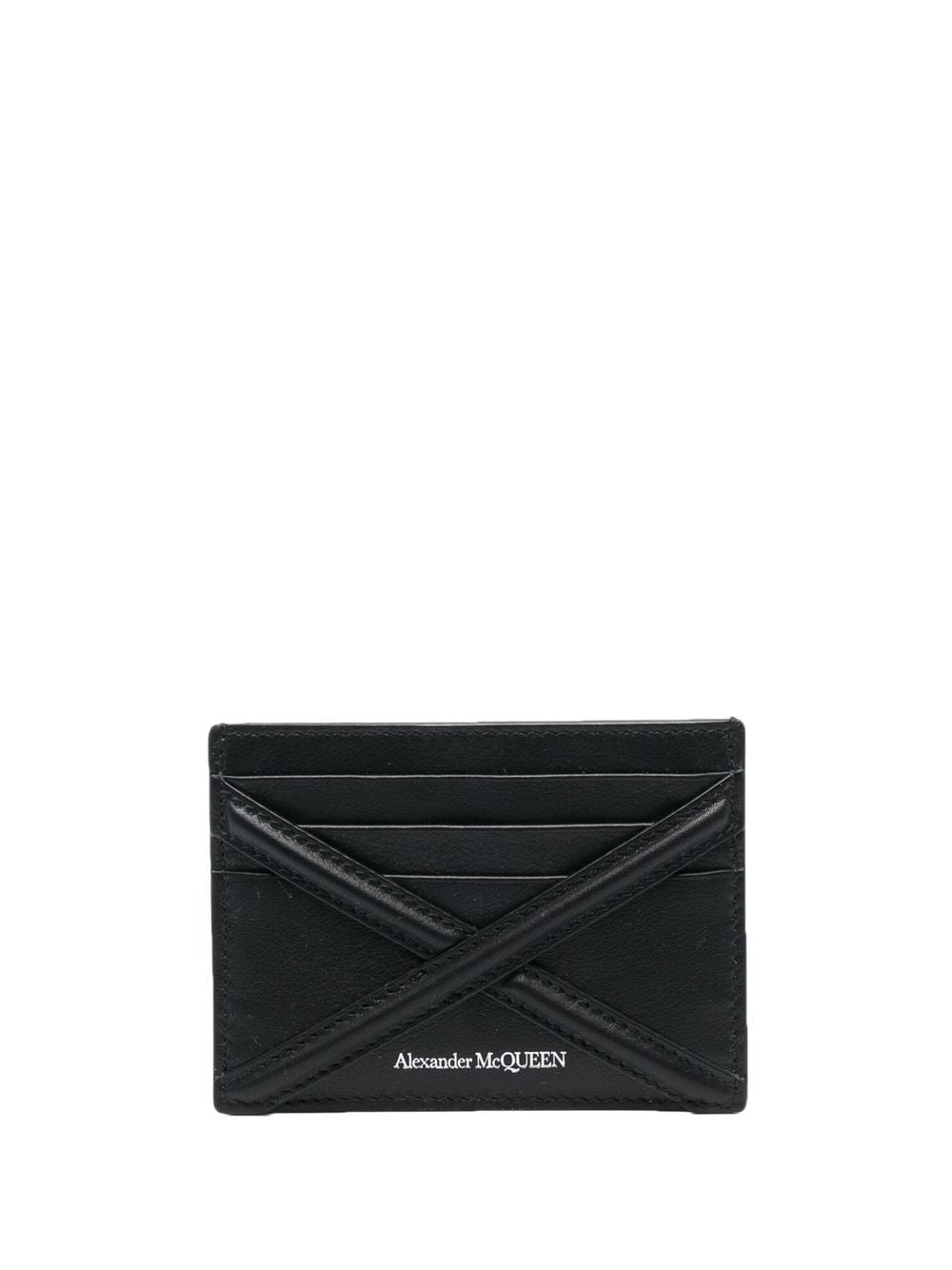 Alexander Mcqueen Men's Leather Card Holder in Black | 7263241AAD0 Color 1000