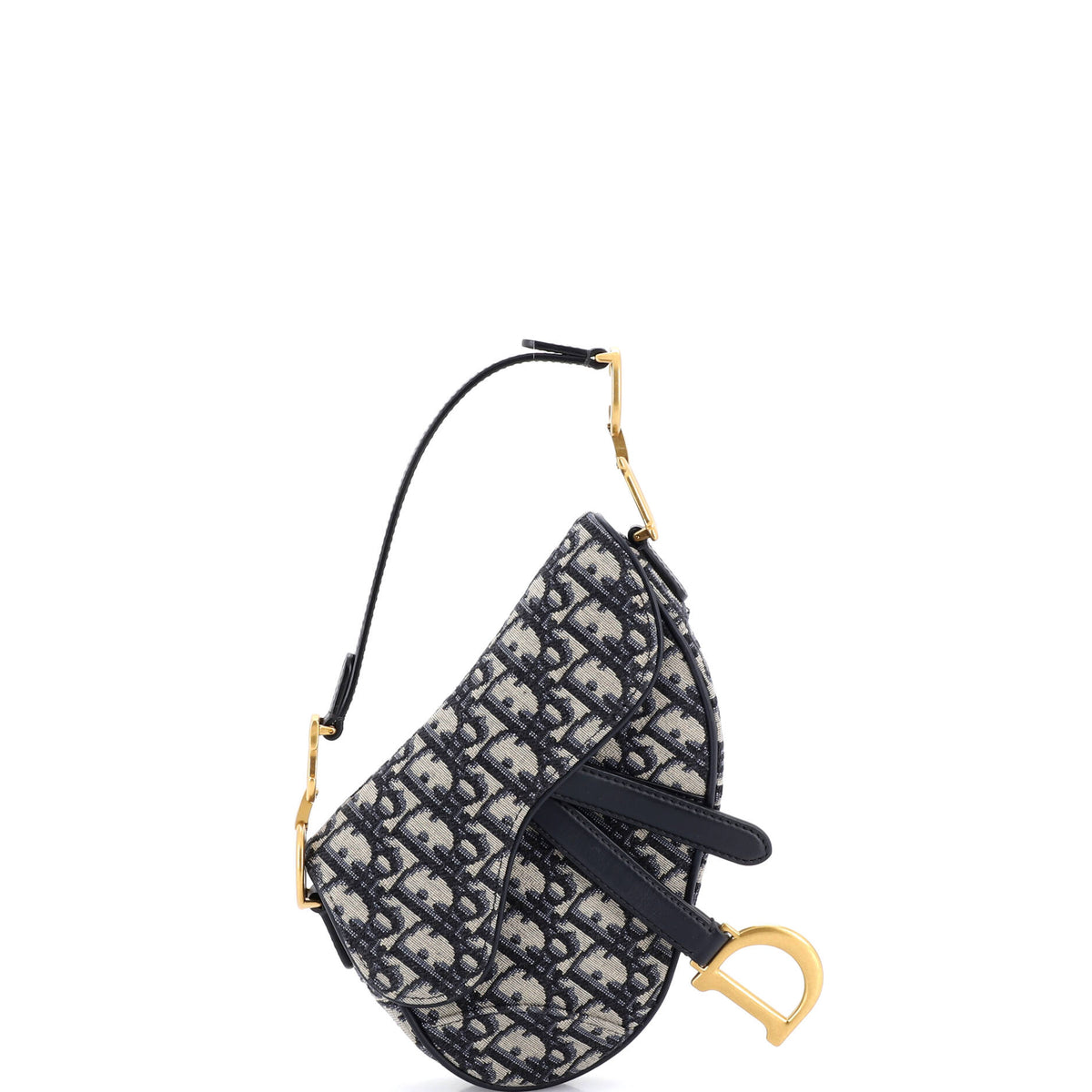 Christian Dior Saddle Handbag Oblique Canvas Mini