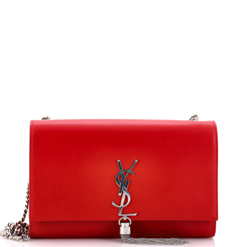 Classic Monogram Tassel Crossbody Bag Leather Medium