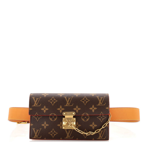 S Lock Belt Pouch Monogram Canvas