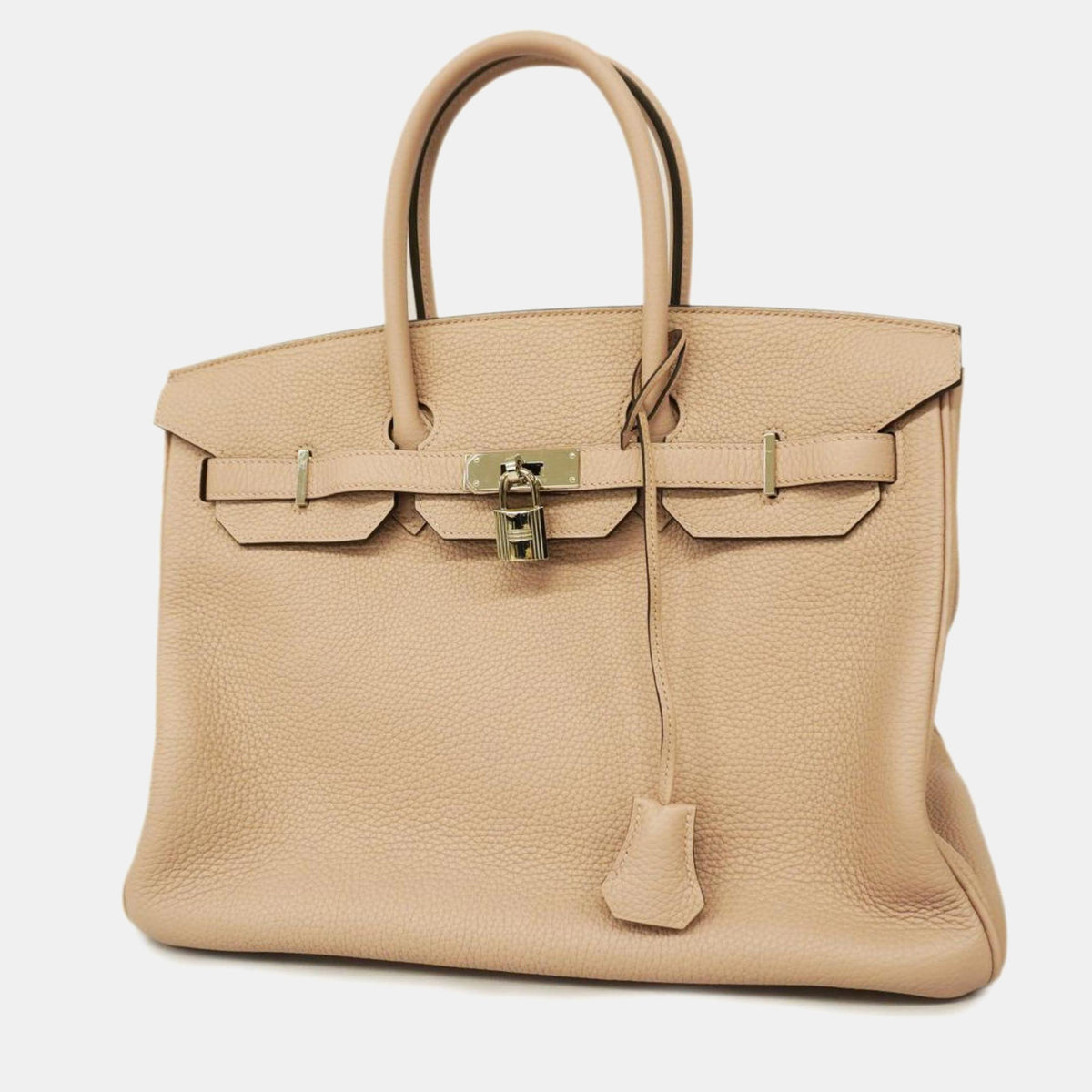 Hermès Glycine Taurillon Clemence Birkin Engraved Handbag
