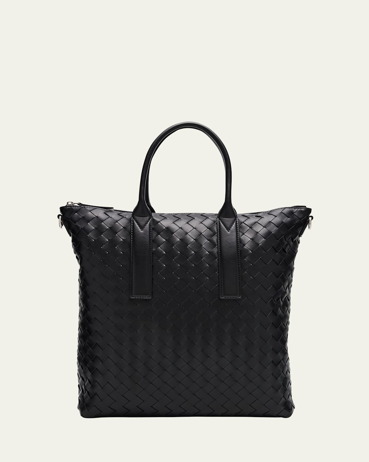 Bottega Veneta Men's Intrecciato Zip North-South Tote Bag
