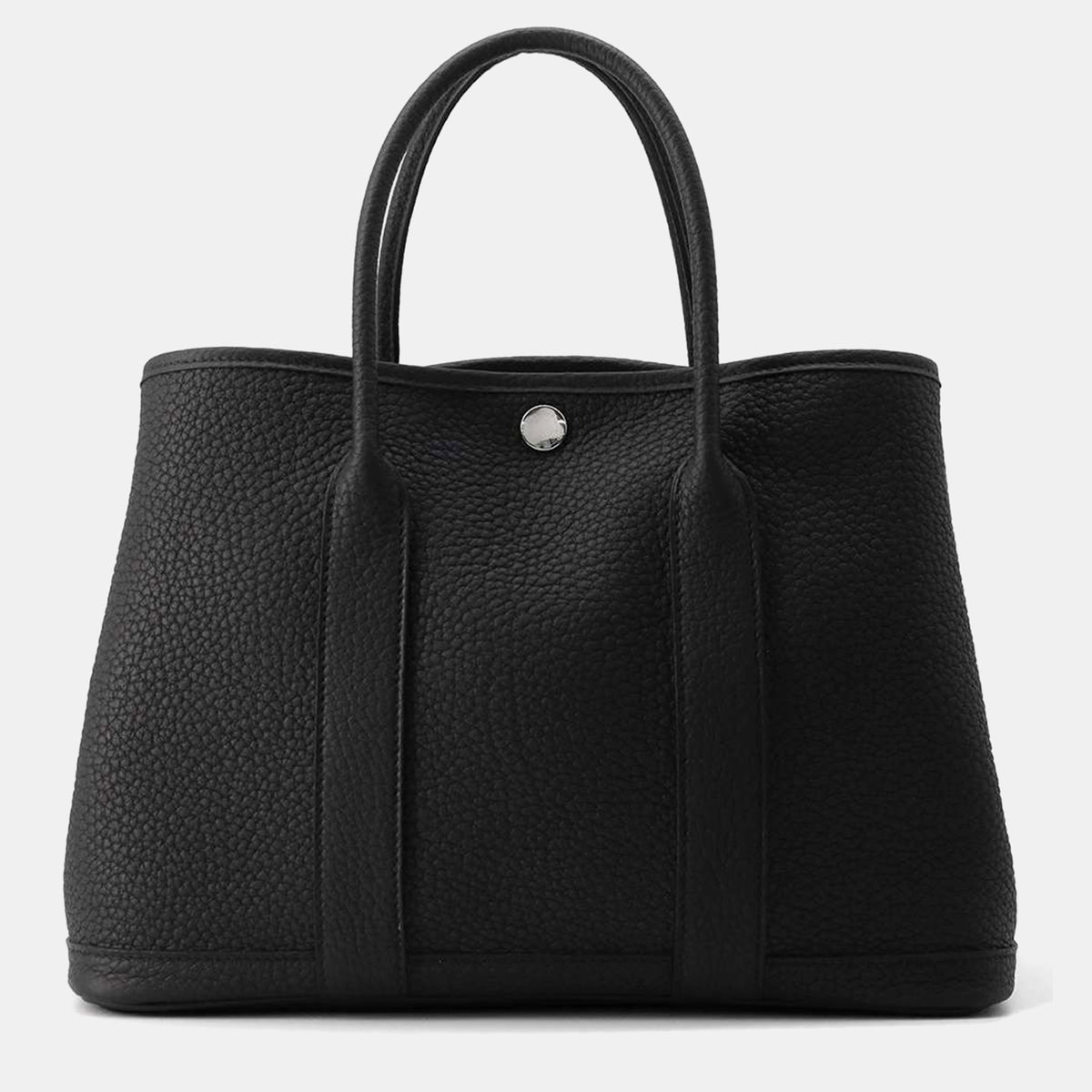 Hermès Black Negonda Leather Garden Party Bag Size TPM