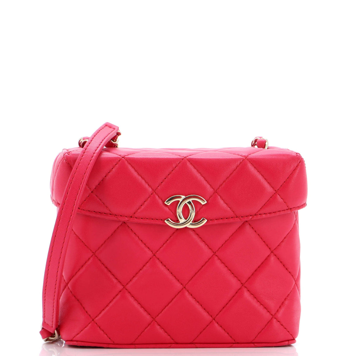 Chanel CHANEL Secret Box Bag Quilted Lambskin Small