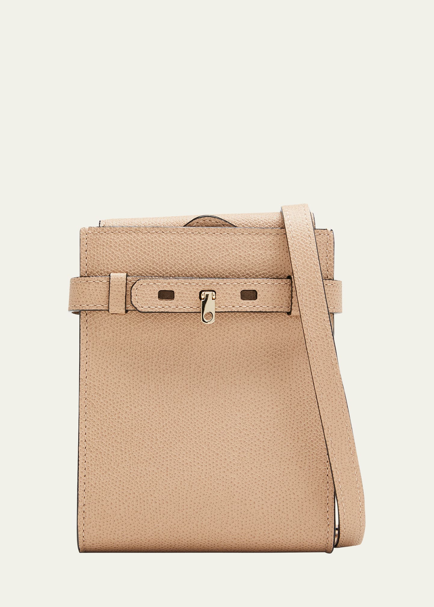 Valextra Bicolor Slim Leather Crossbody Bag