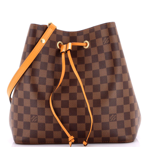 NeoNoe Handbag Damier with Leather MM