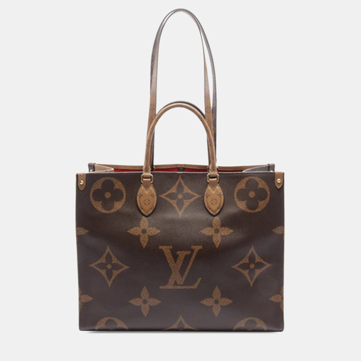Louis Vuitton Brown Monogram Reverse Giant Canvas OnTheGo GM Tote Bag