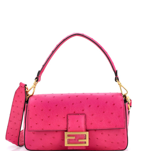 FENDI Baguette NM Bag Ostrich Medium