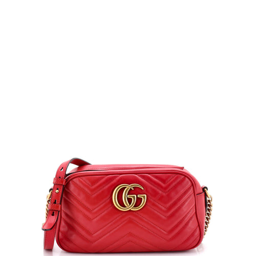 GUCCI GG Marmont Shoulder Bag Matelasse Leather Small
