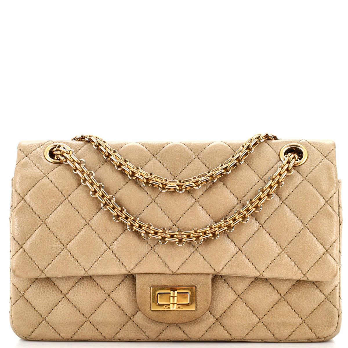 Chanel CHANEL Reissue 2.55 Flap Bag Quilted Caviar 225