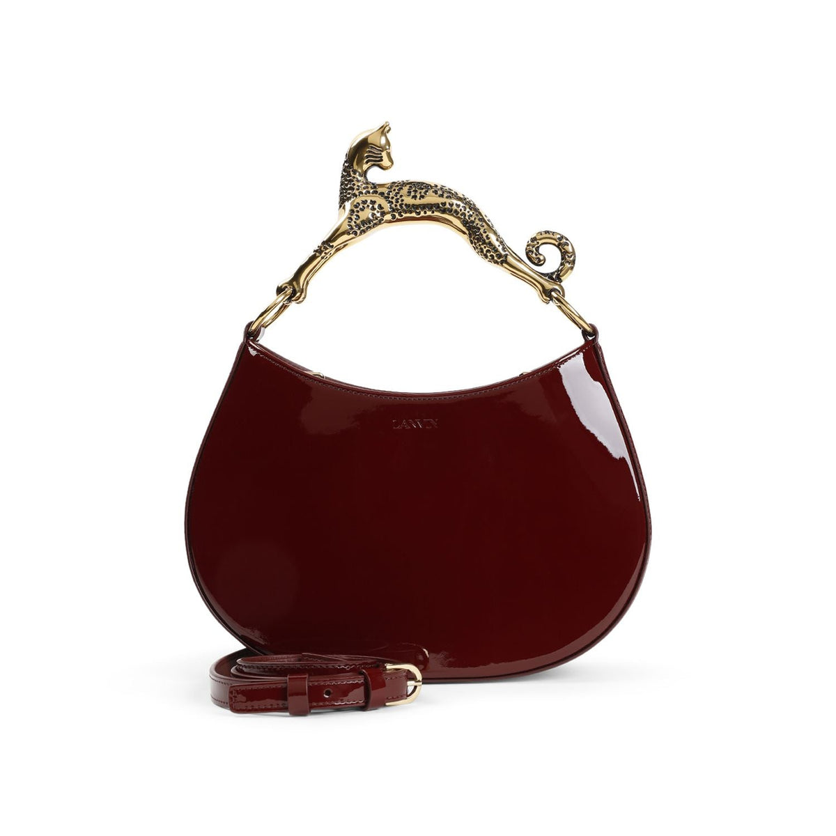 Lanvin Women's Cat Hobo Bag in Burgundy | LWBGSHC1GLCAH24