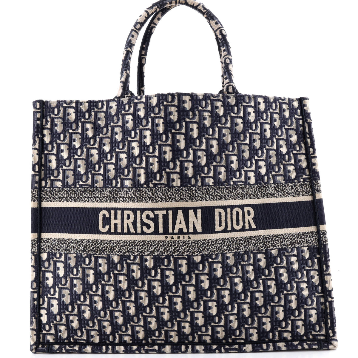 Christian Dior Book Tote Oblique Canvas Large