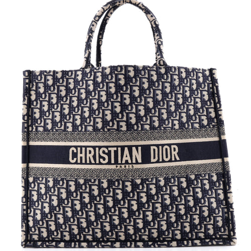 Book Tote Oblique Canvas Large