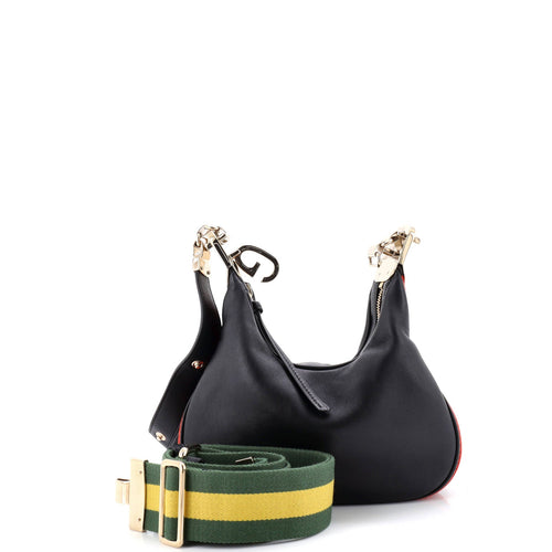 GUCCI Attache Shoulder Bag Leather Small