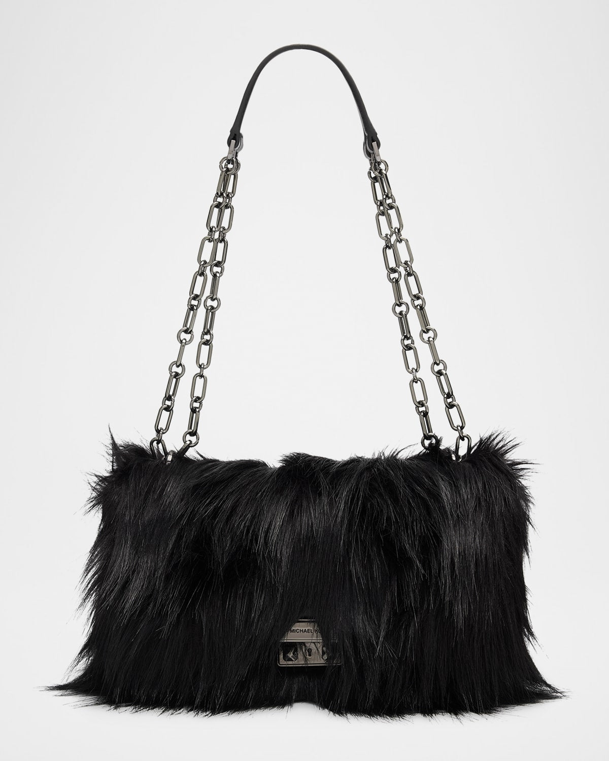 Michael Kors Tribeca Large Faux Fur Crossbody Bag