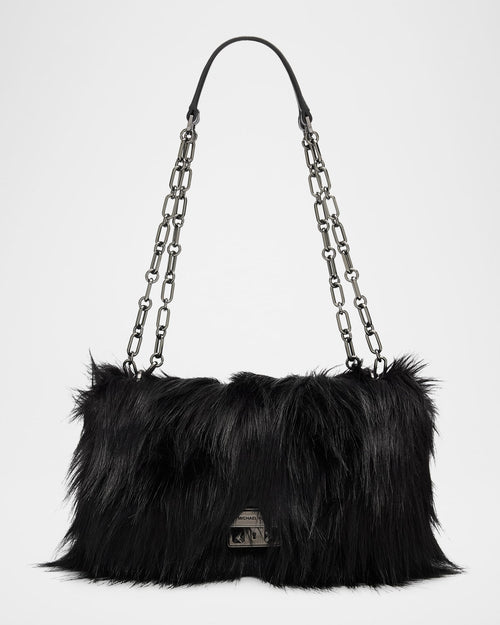 Tribeca Large Faux Fur Crossbody Bag