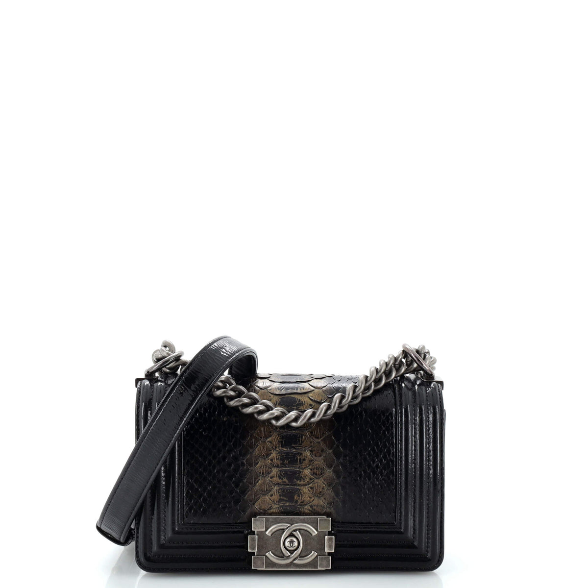 Chanel CHANEL Boy Flap Bag Python Small