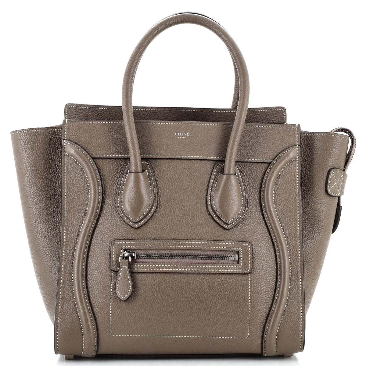 Celine CELINE Luggage Bag Grainy Leather Micro