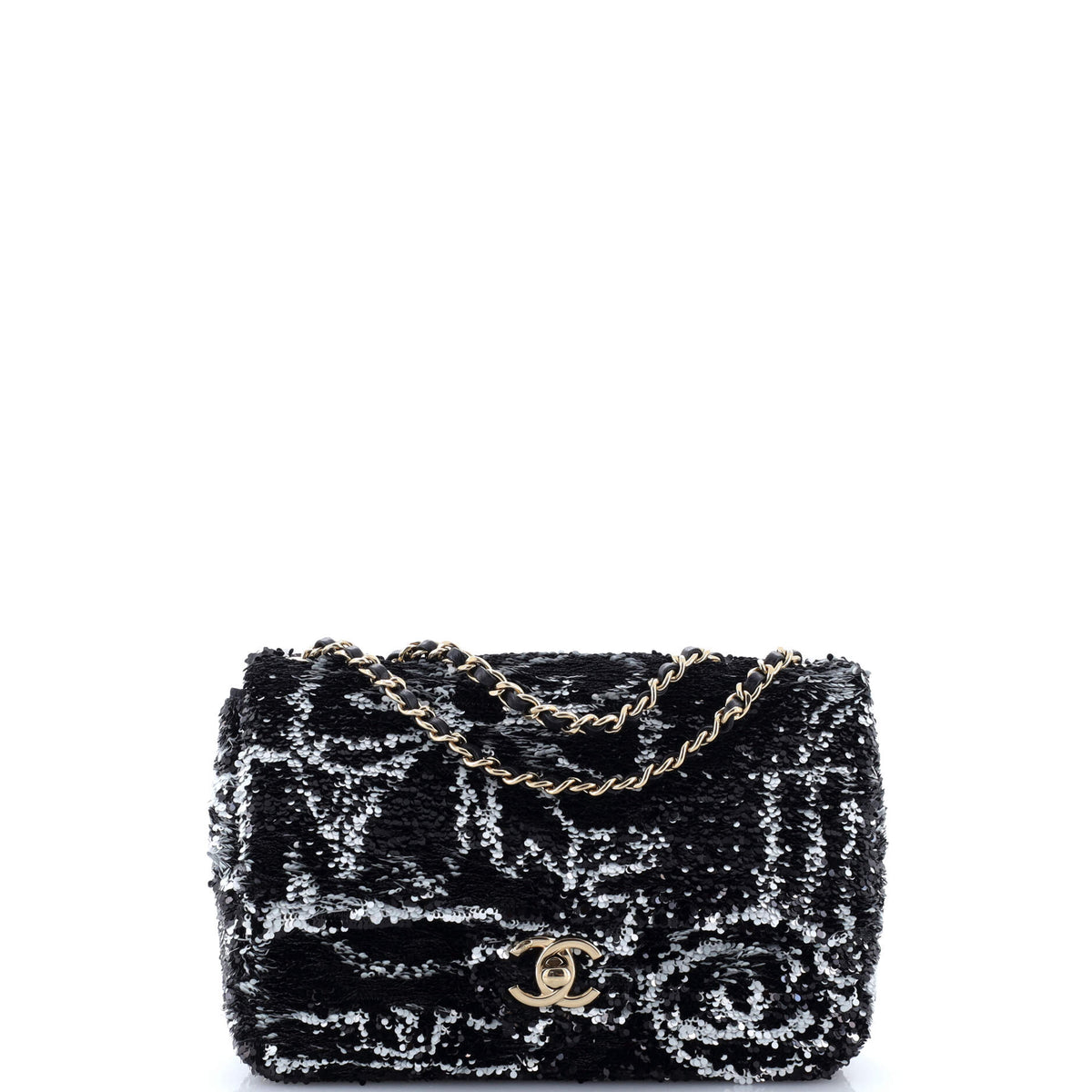 Chanel CHANEL Lucky Symbols CC Flap Bag Sequins Mini