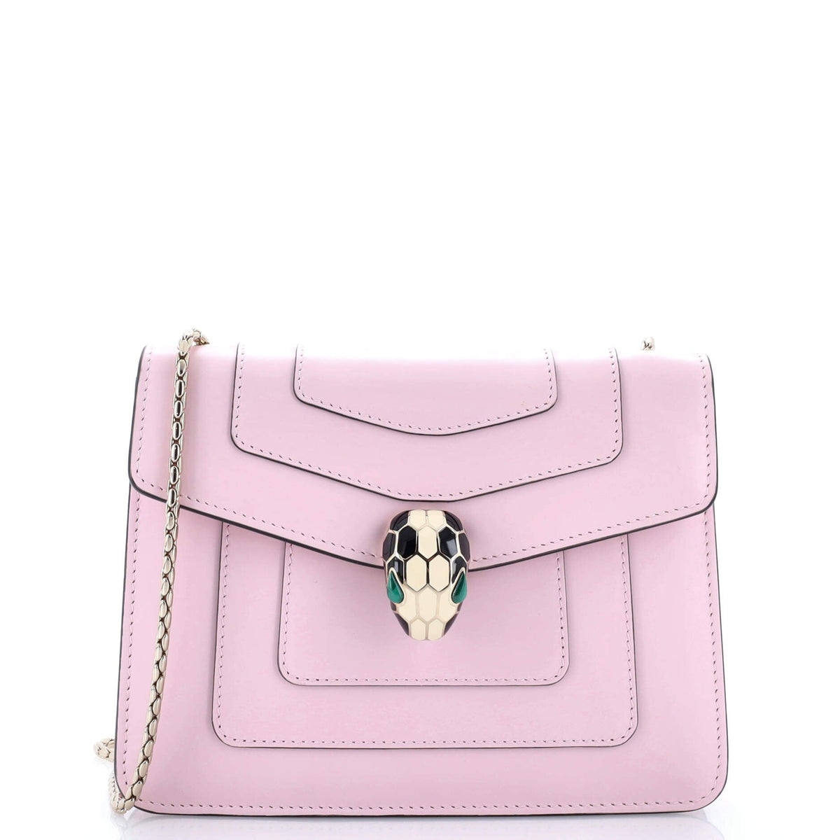 Bvlgari BVLGARI Serpenti Forever Square Shoulder Bag Leather Small