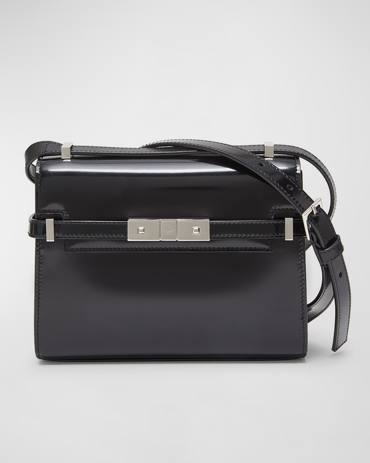 Saint Laurent Manhattan Mini Crossbody Bag in Spazzolato Leather