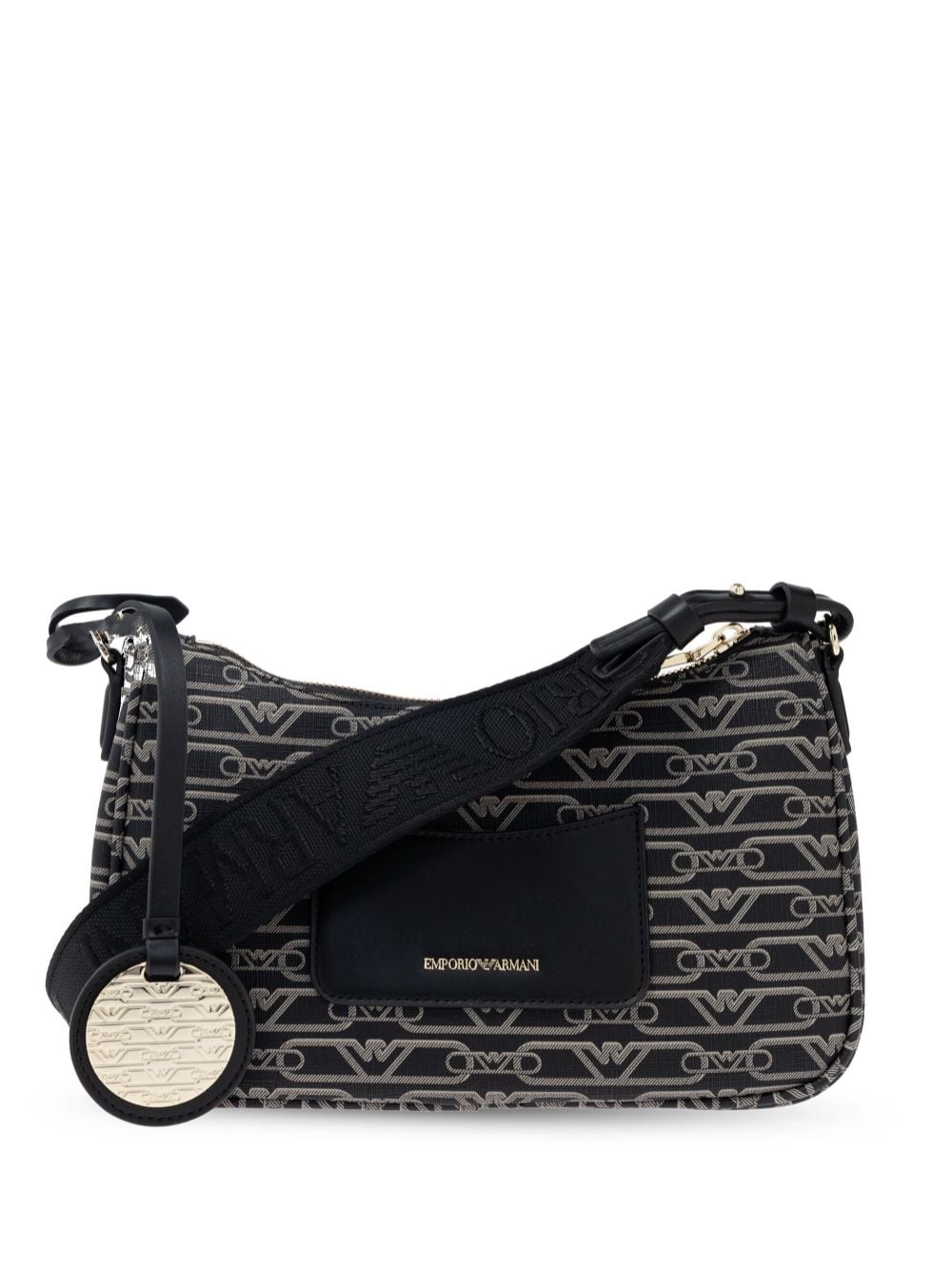 Emporio Armani Women's Logo Shoulder Bag in Black | Size UNI | EW000539AF11951FC033