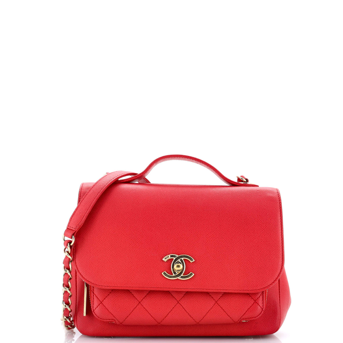 Chanel CHANEL Business Affinity Flap Bag Quilted Caviar Small
