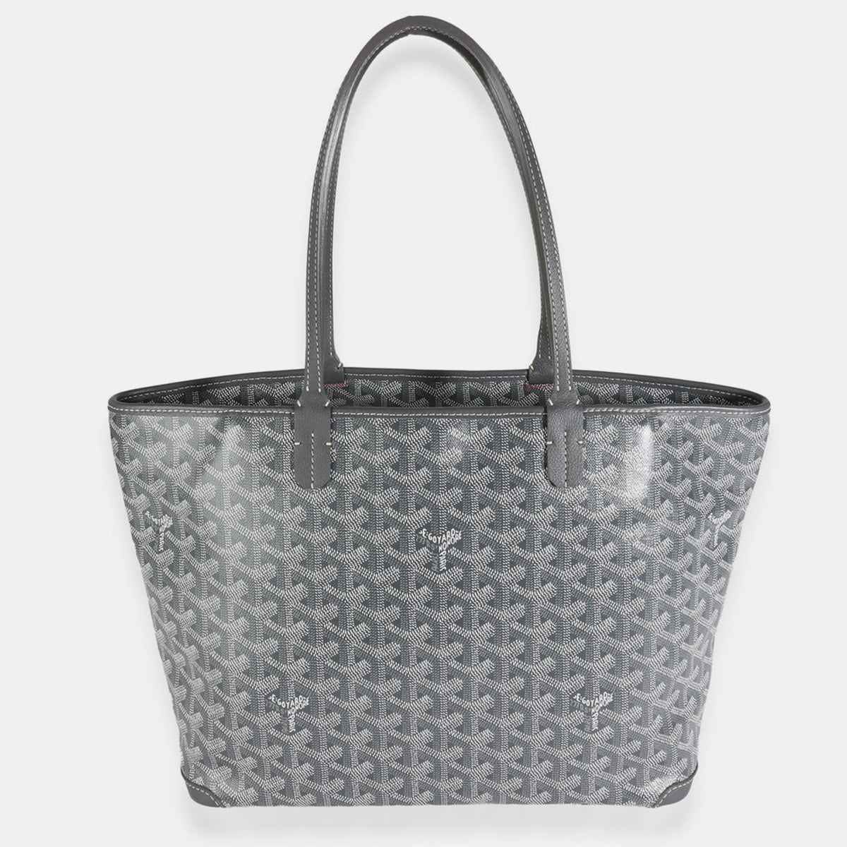 Goyard Grey Goyardine Canvas Artois PM Bag
