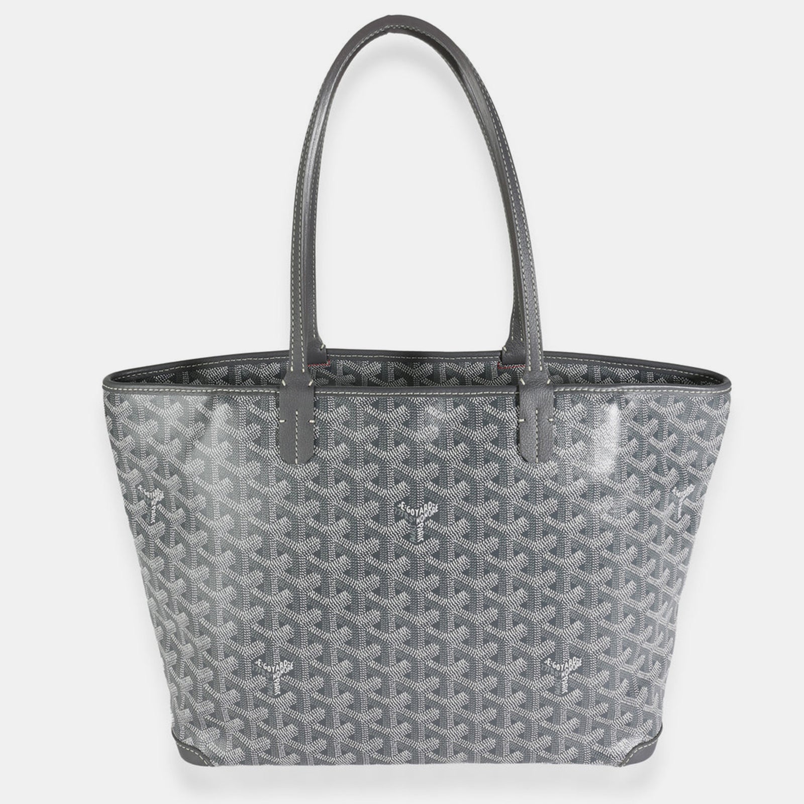 Goyard Graue Artois PM-Tasche aus Goyardine-Canvas