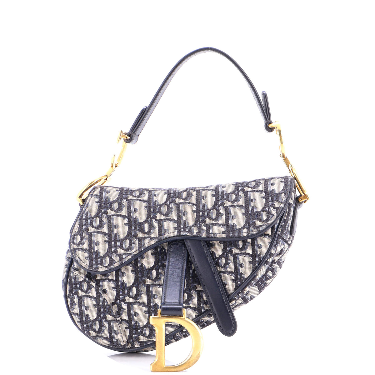 Christian Dior Saddle Handbag Oblique Canvas Mini