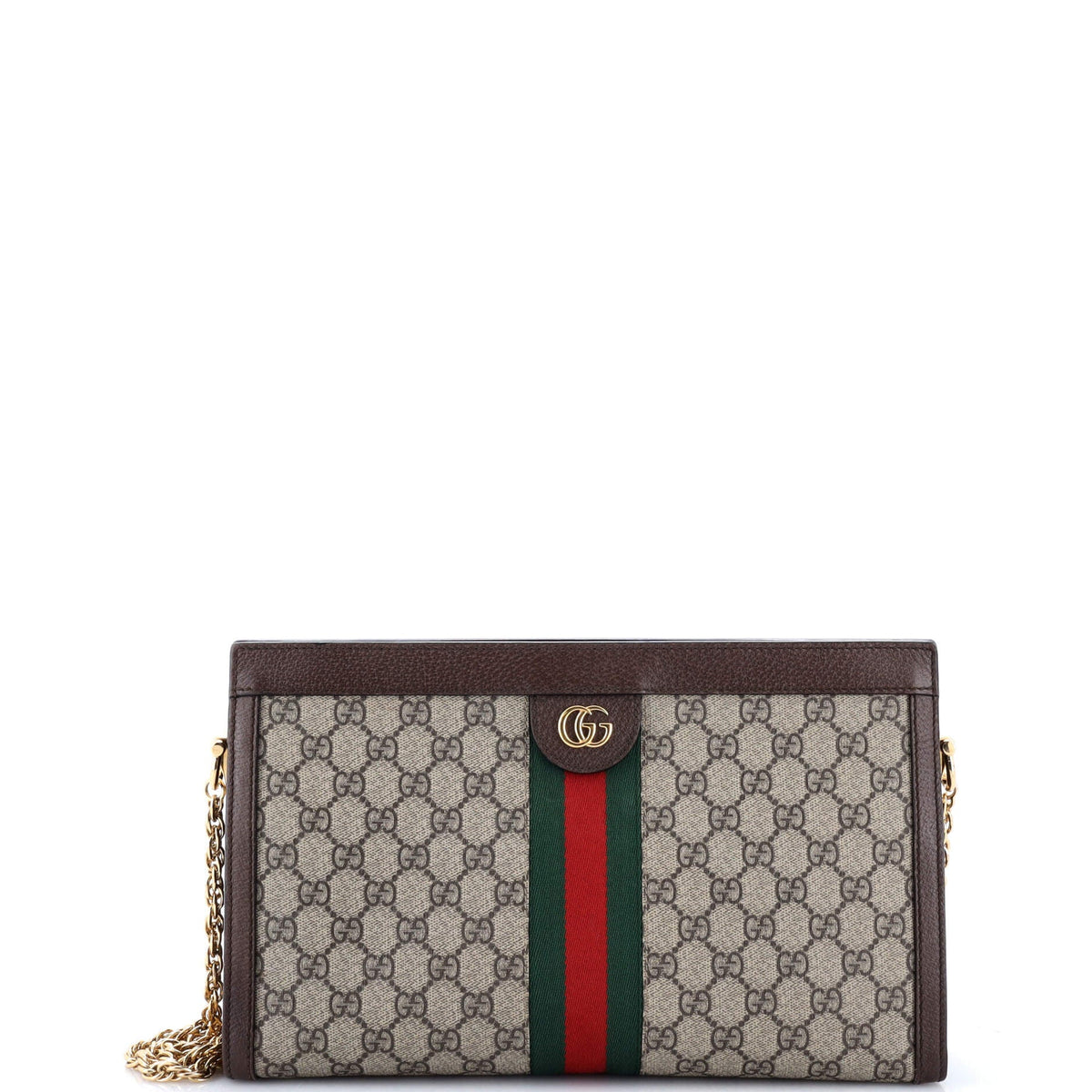 Gucci GUCCI Ophidia Chain Shoulder Bag GG Coated Canvas Medium