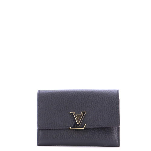 Capucines Maxi Wallet Taurillion Leather Compact