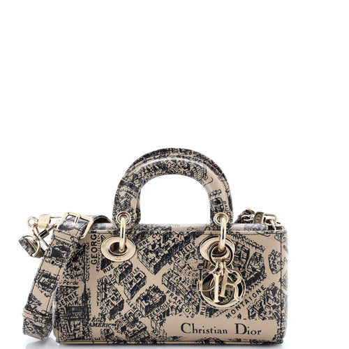 Lady D-Joy Bag Printed Leather Small