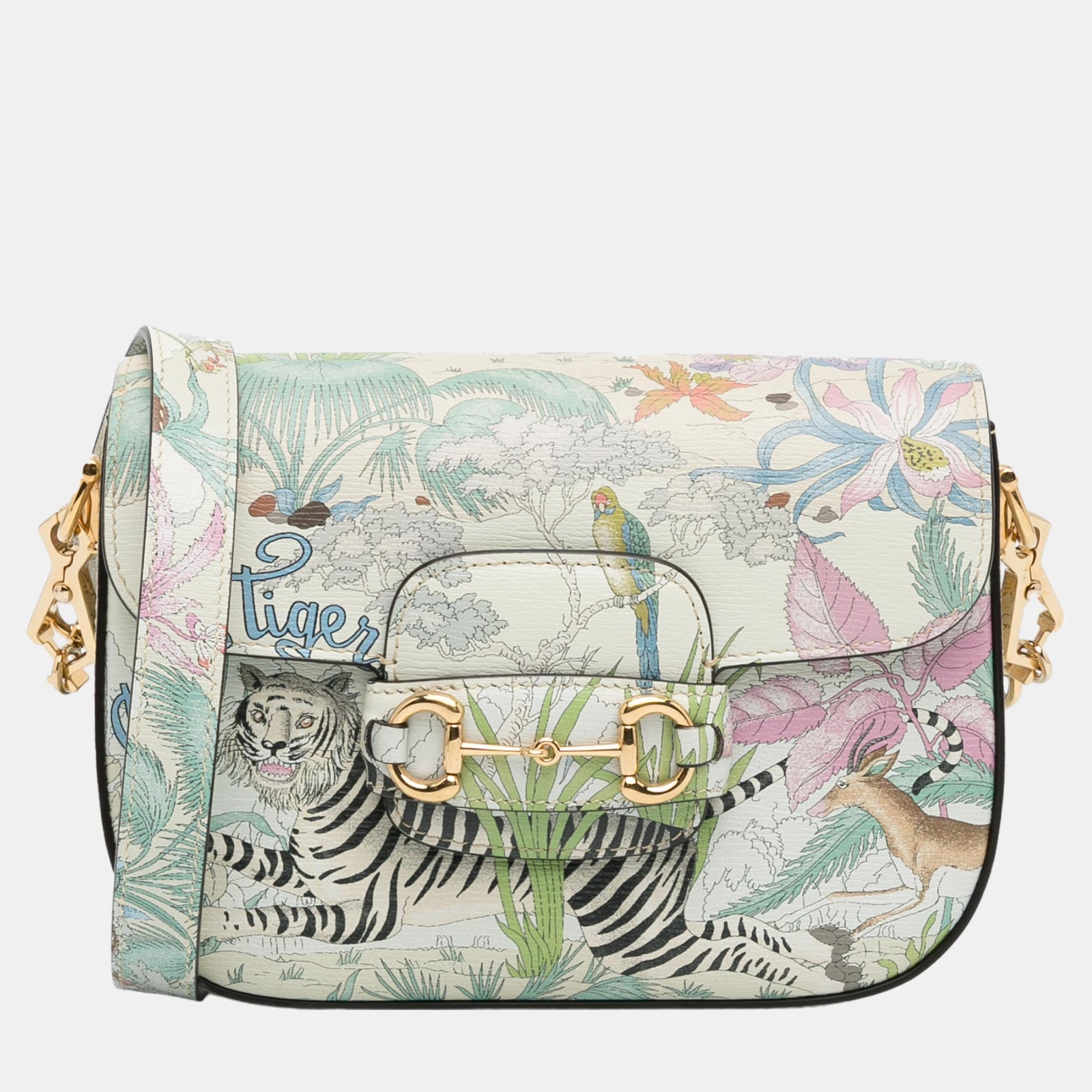 Gucci Multicolour Mini Tiger Horsebit 1955 Crossbody