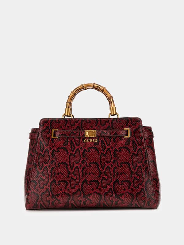 Guess Sibel Python-Print Handbag