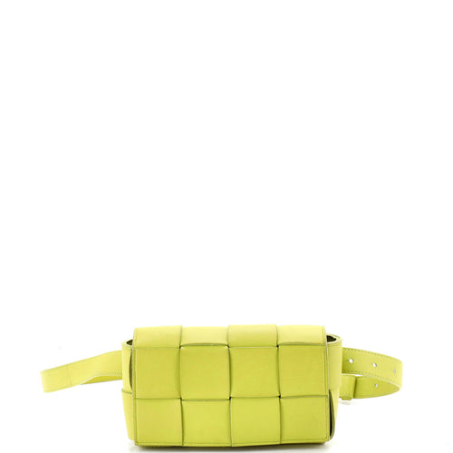 Cassette Belt Bag Maxi Intrecciato Leather