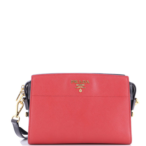 PRADA Bibliotheque Crossbody Saffiano Leather