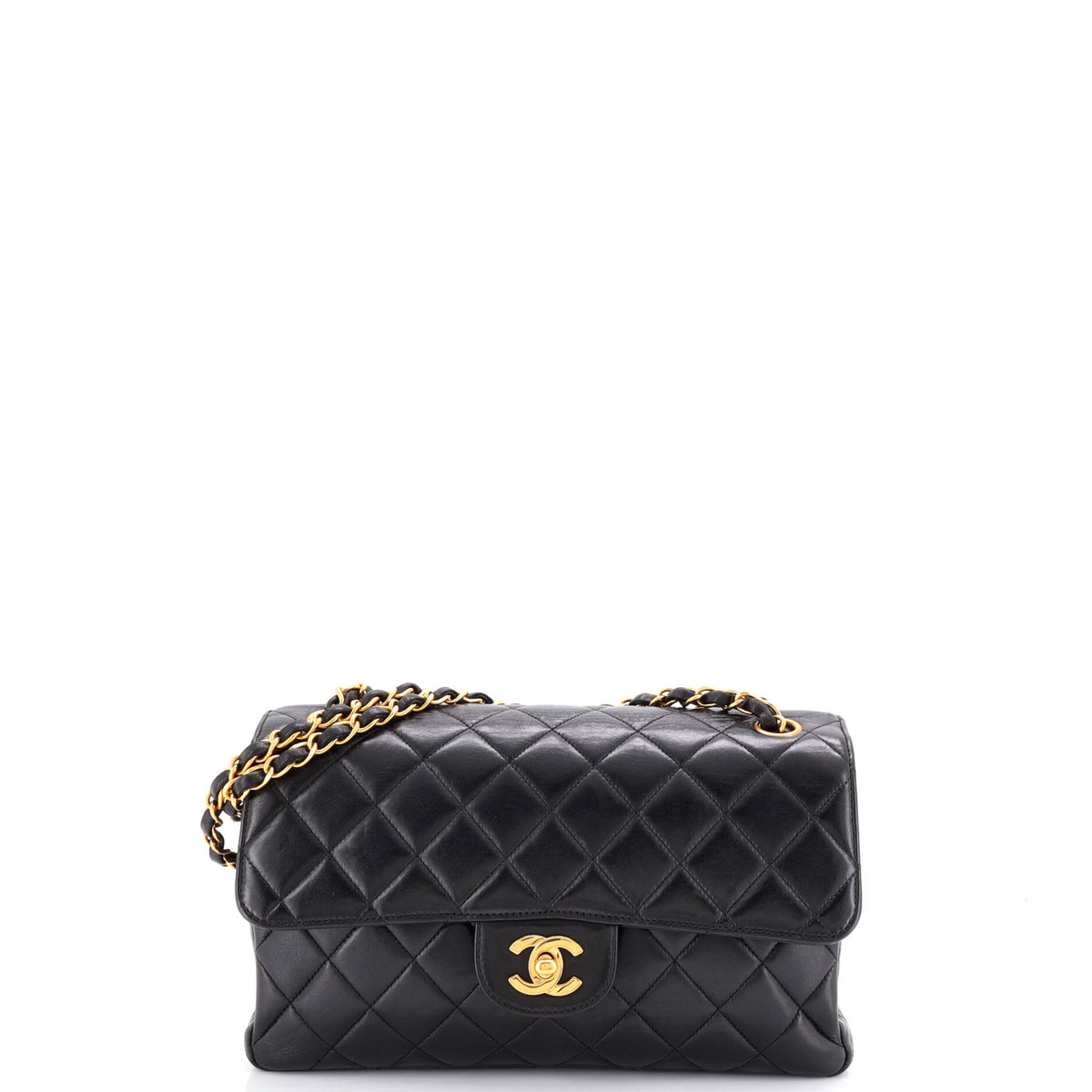 Chanel CHANEL Vintage Classic Double Flap Bag Quilted Lambskin Medium