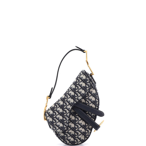 Saddle Handbag Oblique Canvas Mini
