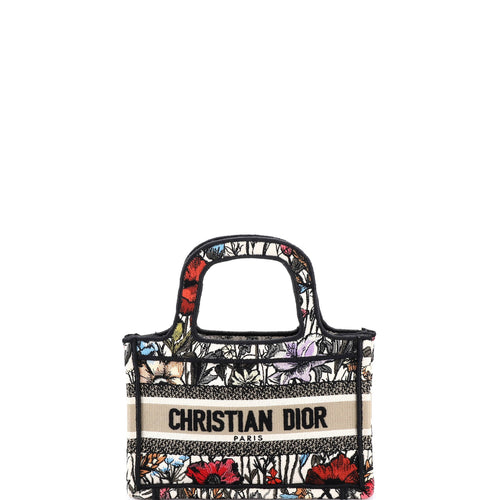Book Tote Embroidered Canvas Mini