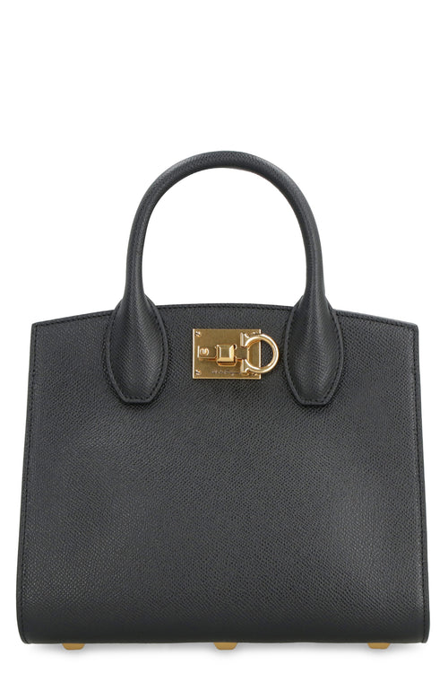 Women's Studio Box Leather Mini Handbag in Black | 211424 Color 750036