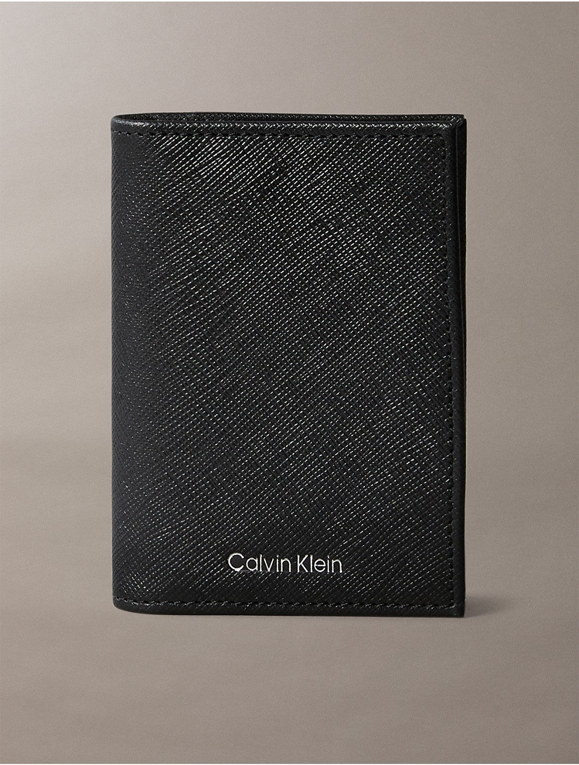 Calvin Klein Men's Refined Saffiano Compact Bifold Wallet - Black