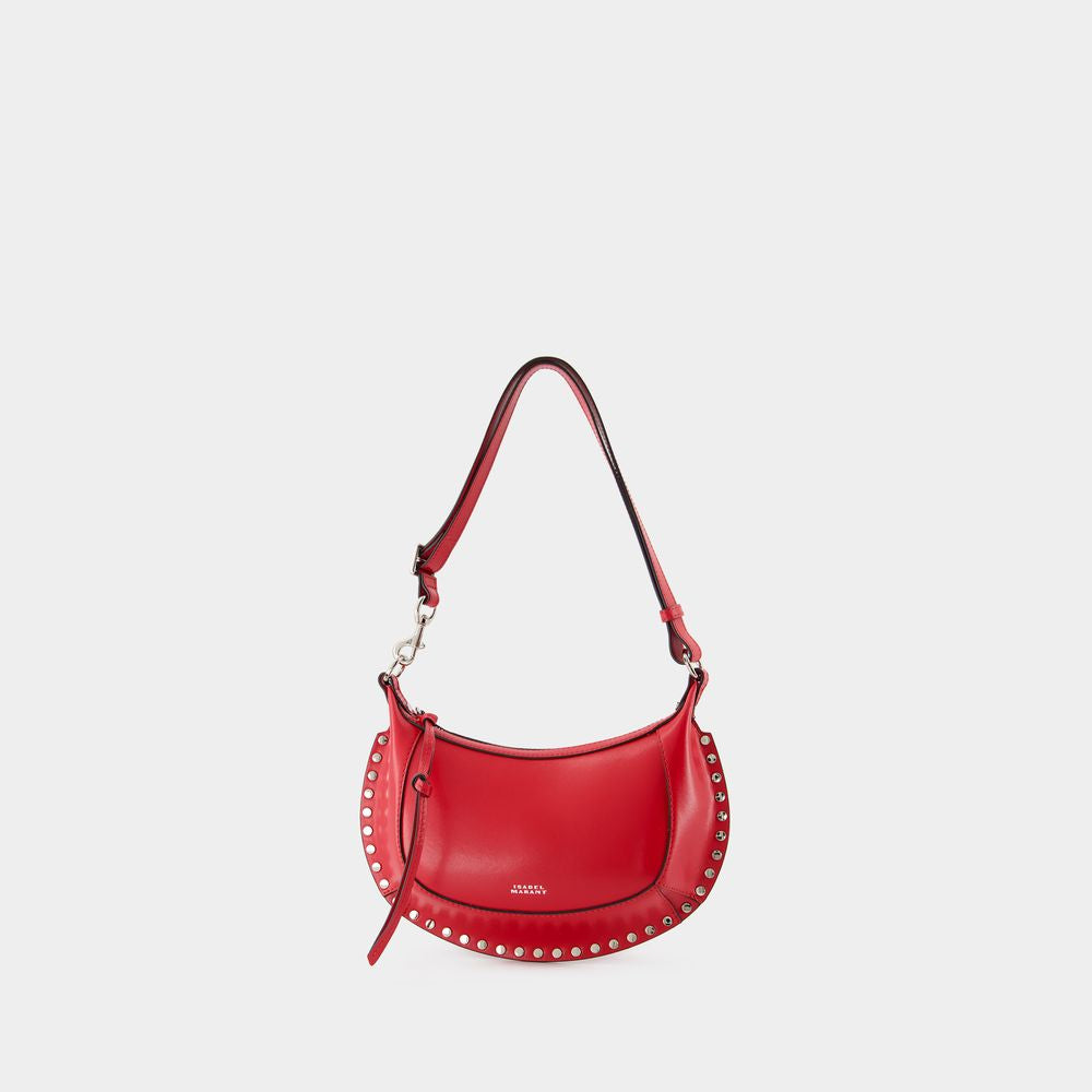 Isabel Marant Women's Oskan Moon Bag in Red | PP0003FA Color B1C02M Color 70RD
