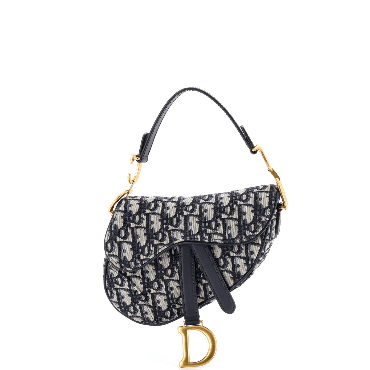 Christian Dior Saddle Handbag Oblique Canvas Mini