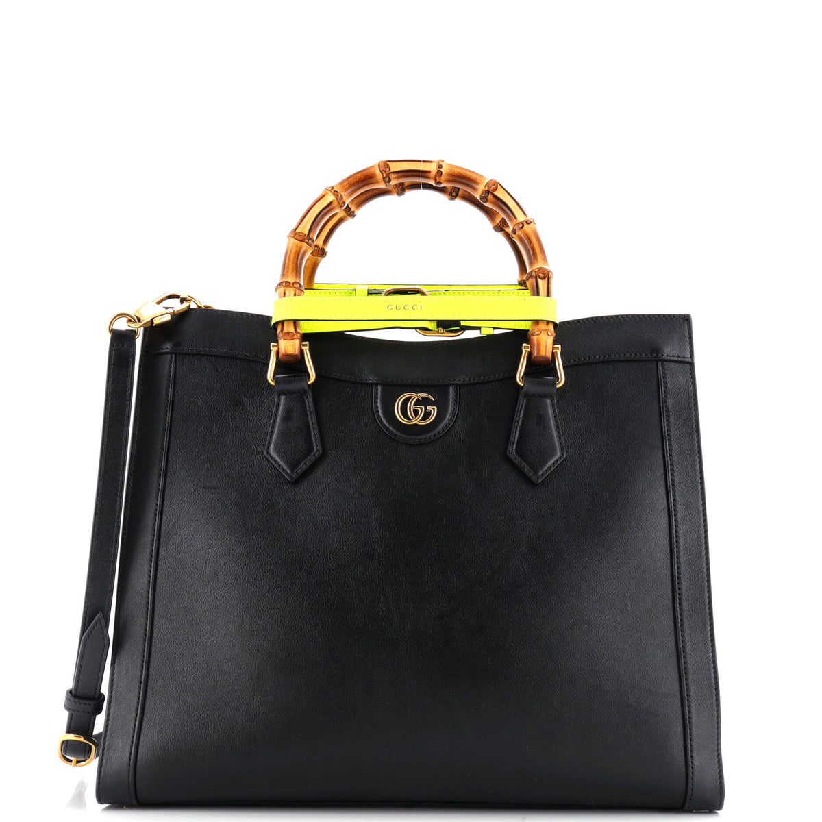 Gucci GUCCI Diana NM Bamboo Handle Tote Leather Medium