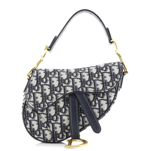 Saddle Handbag Oblique Canvas Mini
