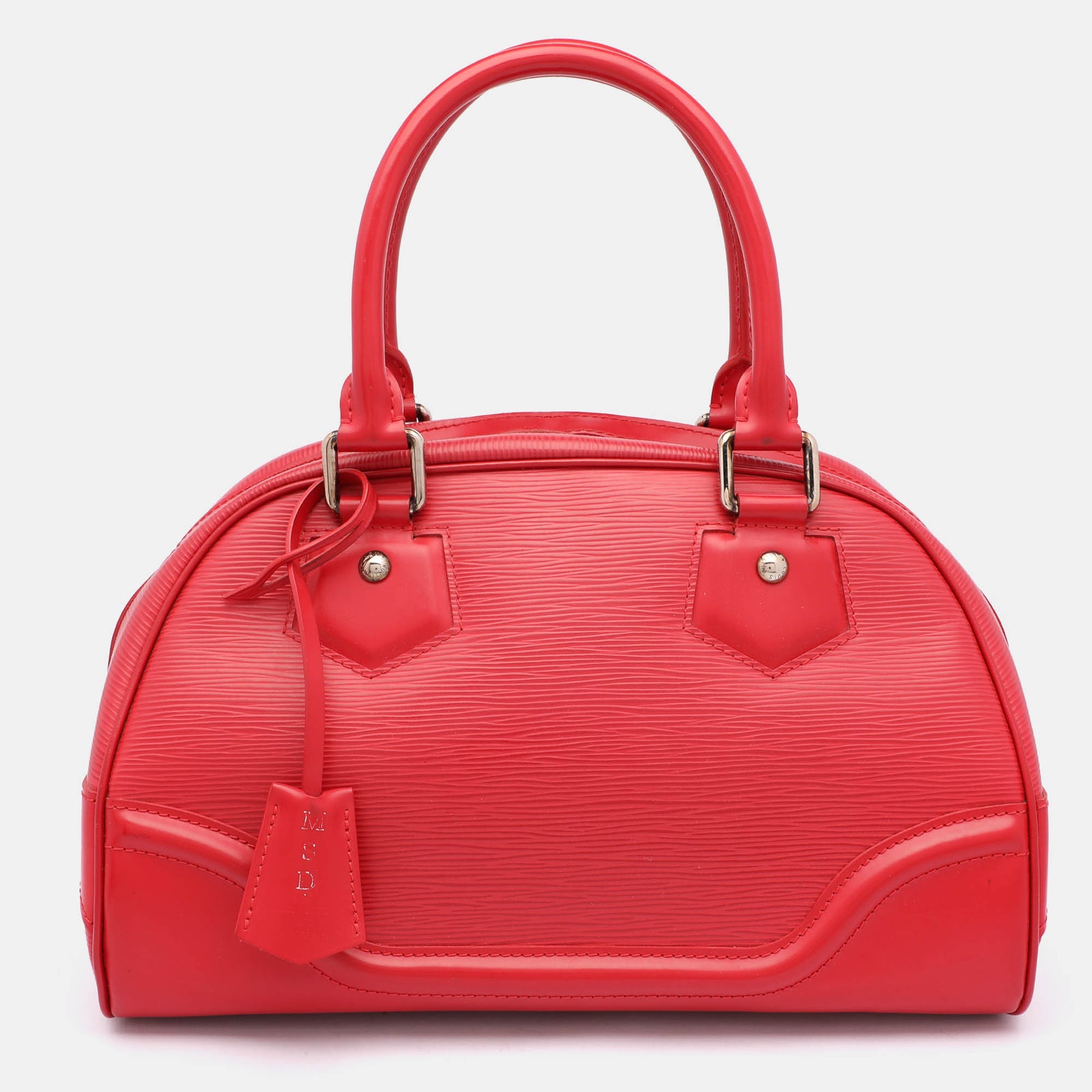 Louis Vuitton Montaigne PM-Tasche aus Rouge Epi-Leder