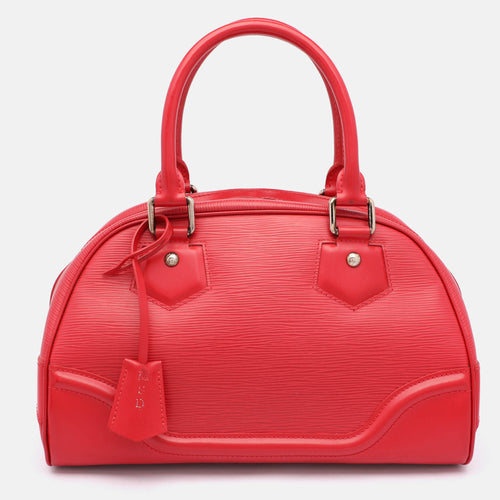 Rouge Epi Leather Montaigne PM Bag