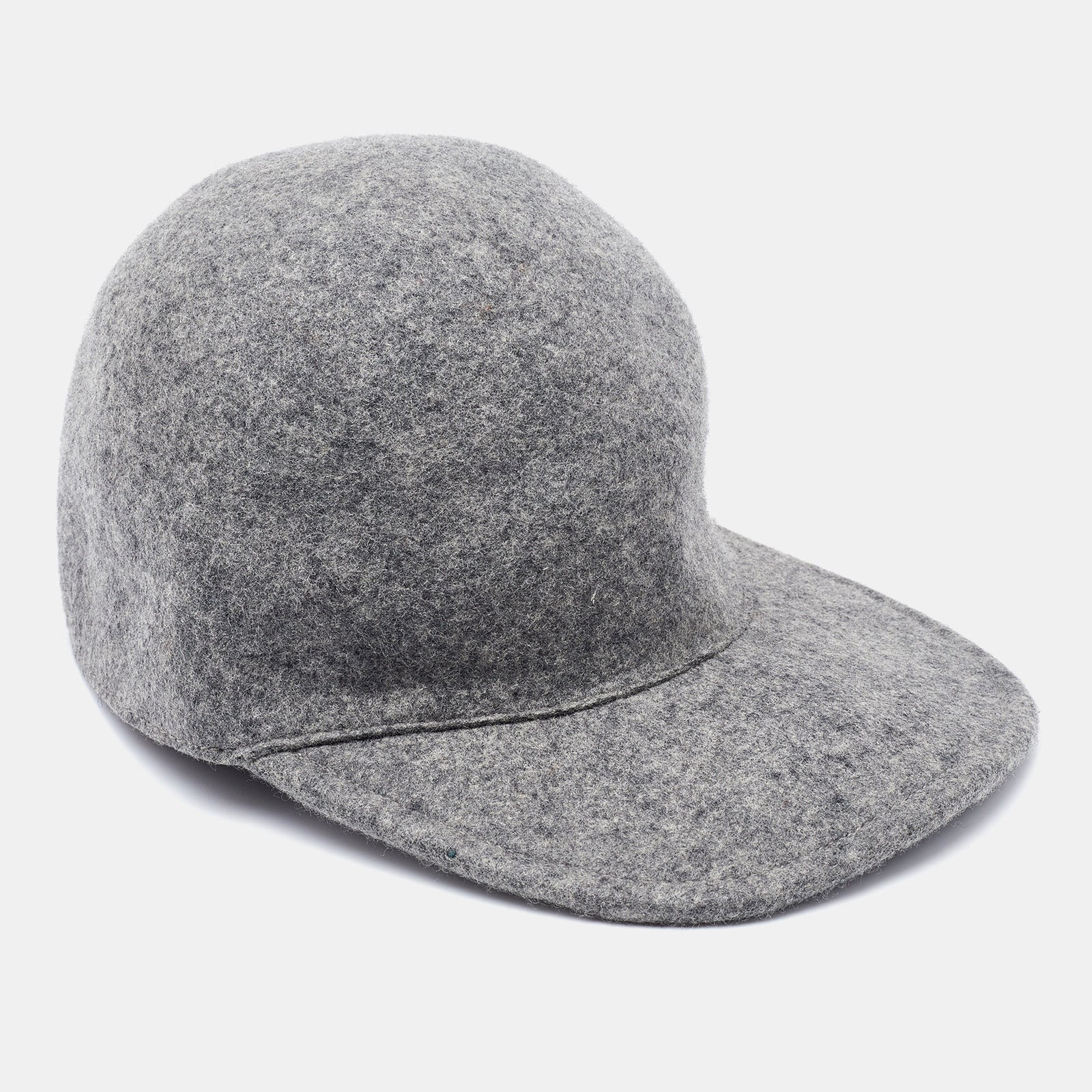 Stella McCartney Grey Wool Felt Baseball Cap